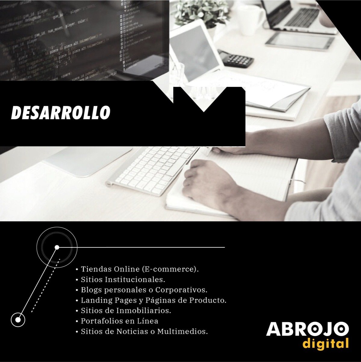 Servicio de desarrollo: web, móvil y software a medida
